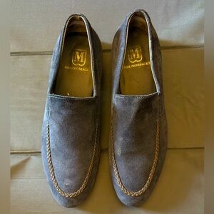 Bruno Magli Men's Dark Blue Suede Loafers